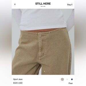 Still Here sport jean in pear - NWT